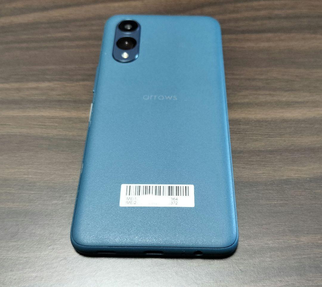 中古 arrows We2 F-52E スマートフォン 本体 ネイビーグリーン