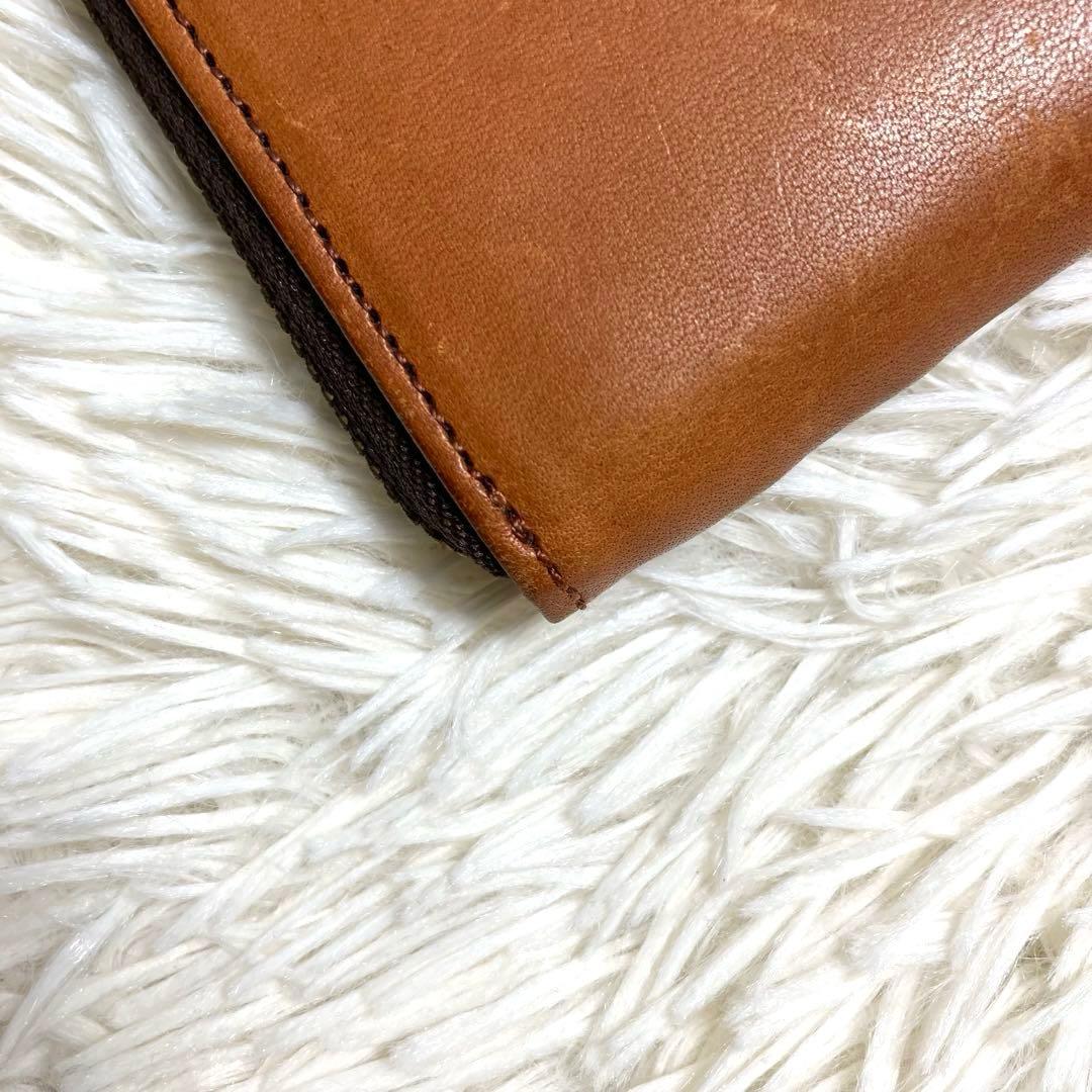 スロウ L字ファスナー コンパクトウォレットカードケース 本革