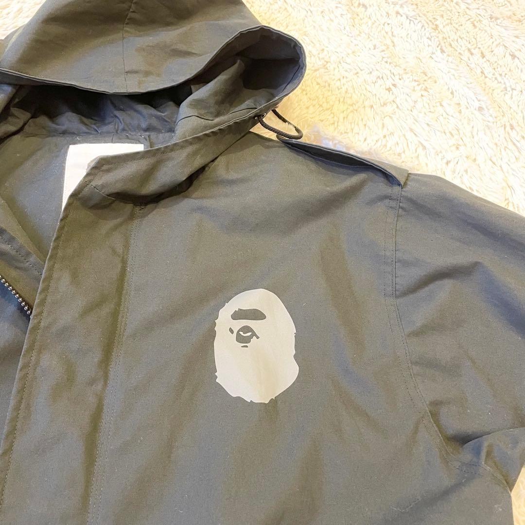 A BATHING APE エイプ モッズコート ブラック XLサイズ