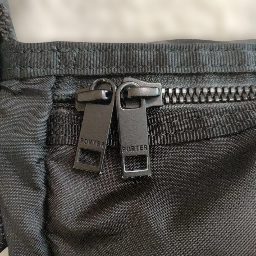ポーター フラット メッセンジャーバッグ　ブラック S