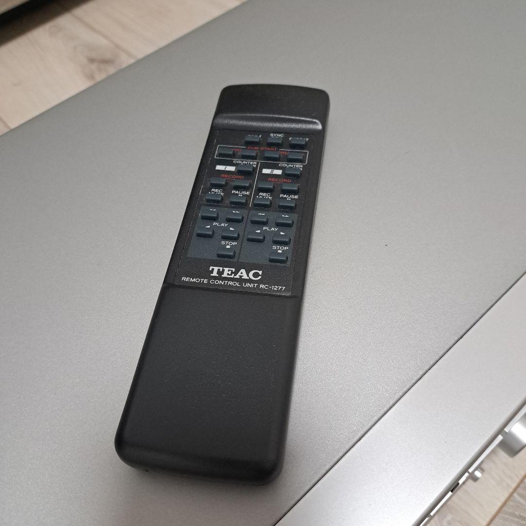 TEAC ダブルオートリバースカセットデッキ シルバー W-890R　ティアック