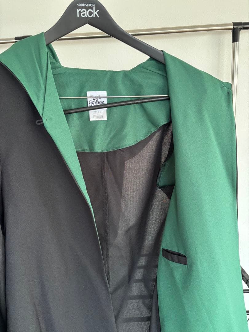 スリザリンローブ フード付きマフラーセット　サイズＬ　パーク内購入1度着用