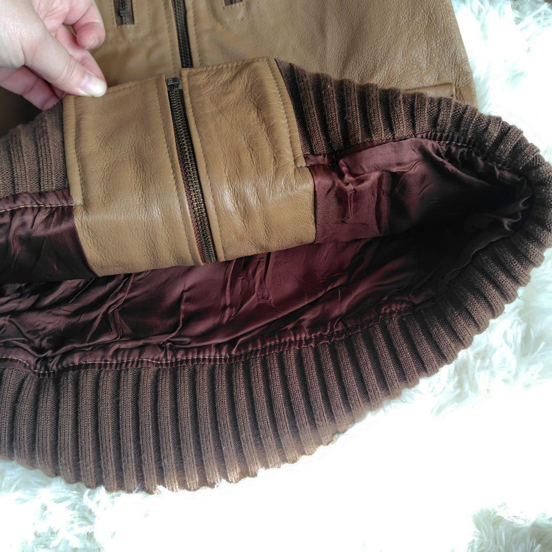 【美品】ヒステリックグラマー　ピッグスキン　ライダース　レザー　ジャケット