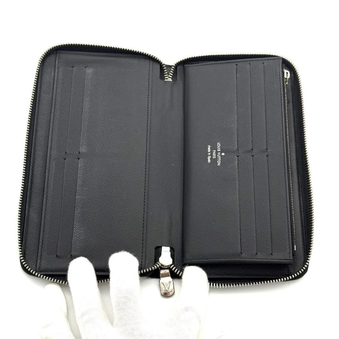 【最高級美品】ルイヴィトン ダミエグラフィット ジッピーオーガナイザー マップ