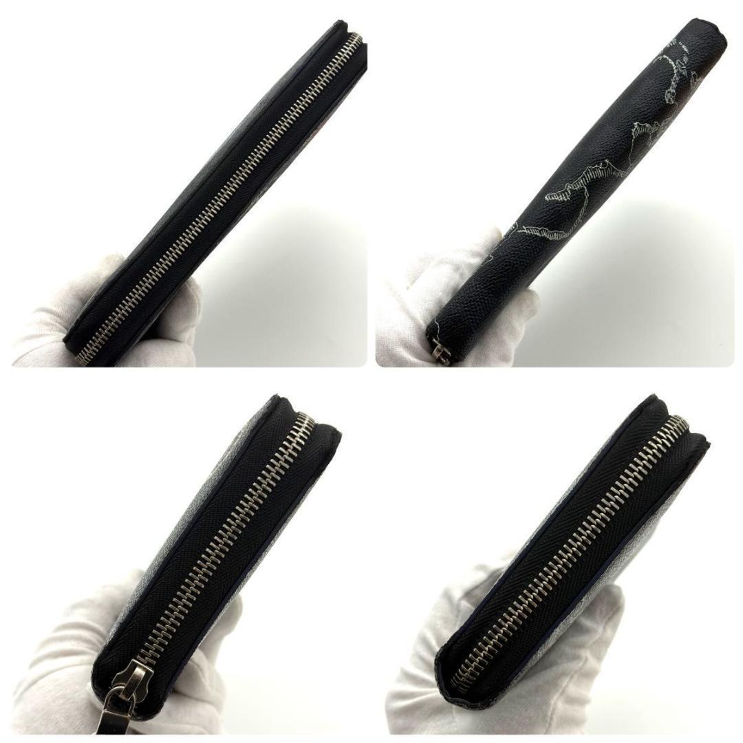 【最高級美品】ルイヴィトン ダミエグラフィット ジッピーオーガナイザー マップ