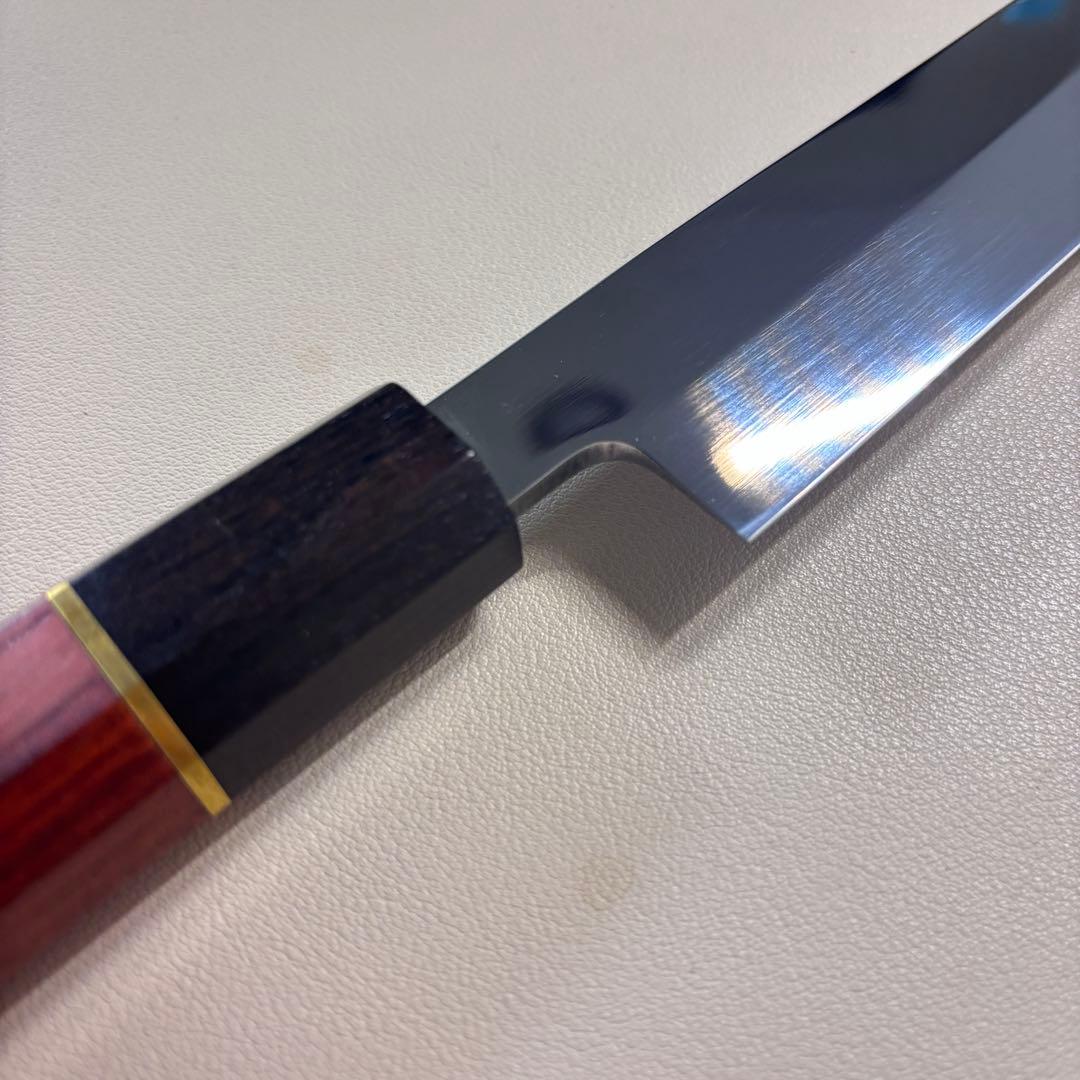 柳刃包丁 9寸 270mm 鏡面 柳刃包丁 鏡面　八角柄 刺身包丁~