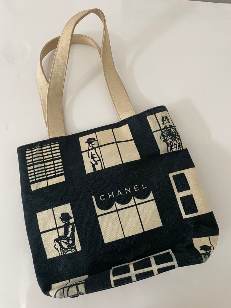 CHANEL トートバッグ 布　汚れあり