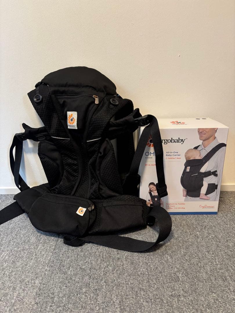 【美品】エルゴベビー オムニブリーズ　ergobaby抱っこ紐　ブラック