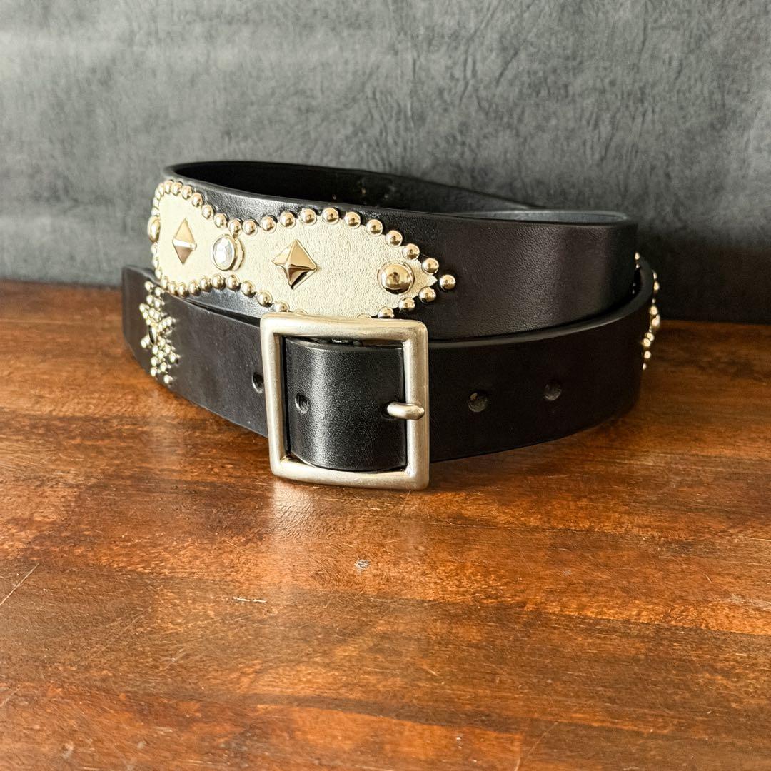 スタッズベルトインレイ35mm34inch