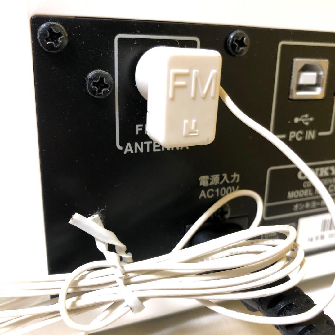 て37● ONKYO CR-U5X CDコンポ リモコン付き