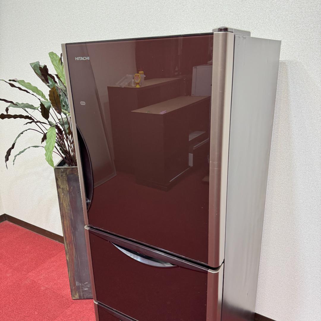 東京23区送料無料　美品日立3ドア冷蔵庫265L　ガラストップ　清掃/除菌済み