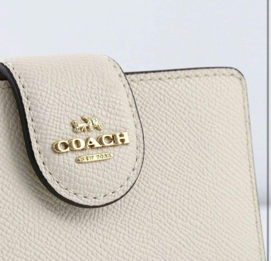 COACH 二つ折り財布 ホワイト