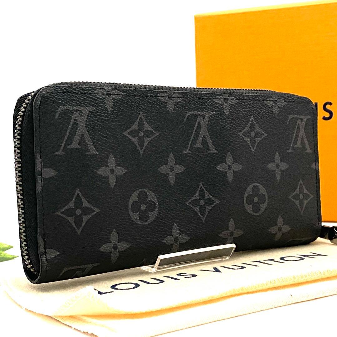 ルイヴィトン モノグラム エクリプス ジッピーウォレット ホリゾンタル ブラック