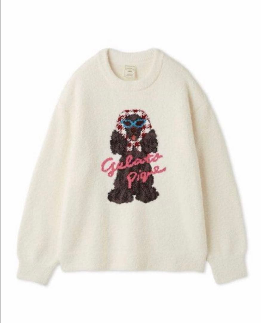 ジェラートピケ スカーフDOGプルオーバー