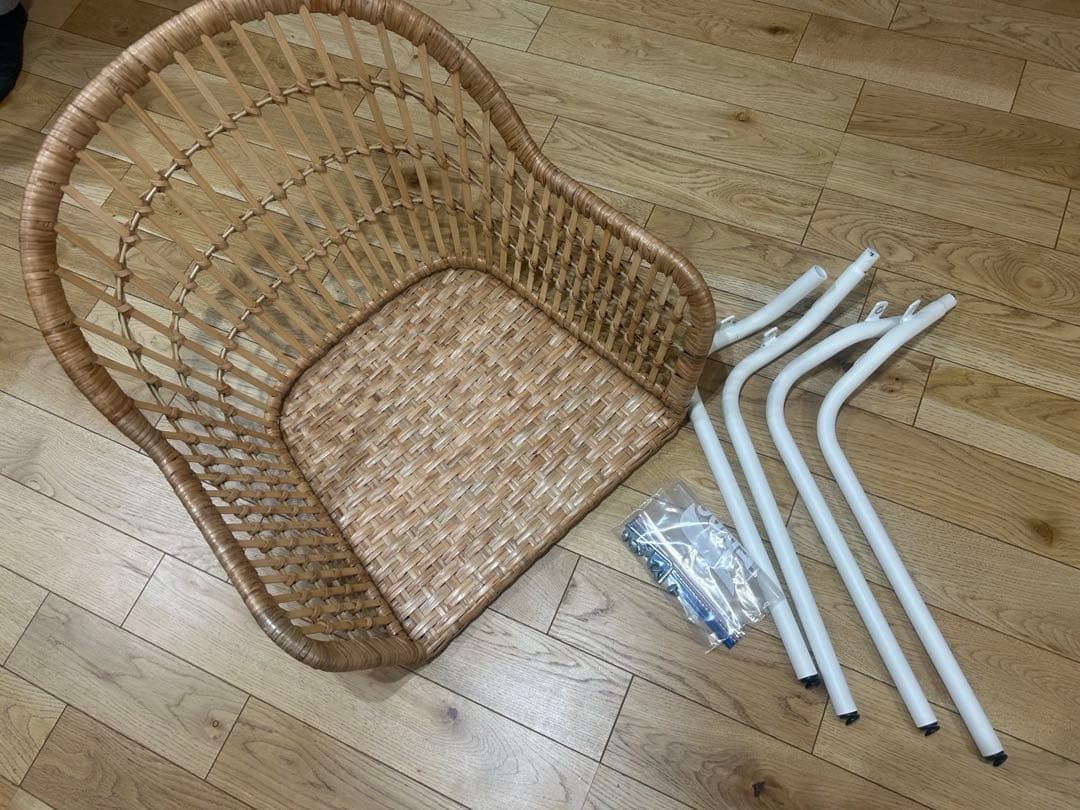 送料込み　ikea ニルソーヴェ　ラタン　チェア
