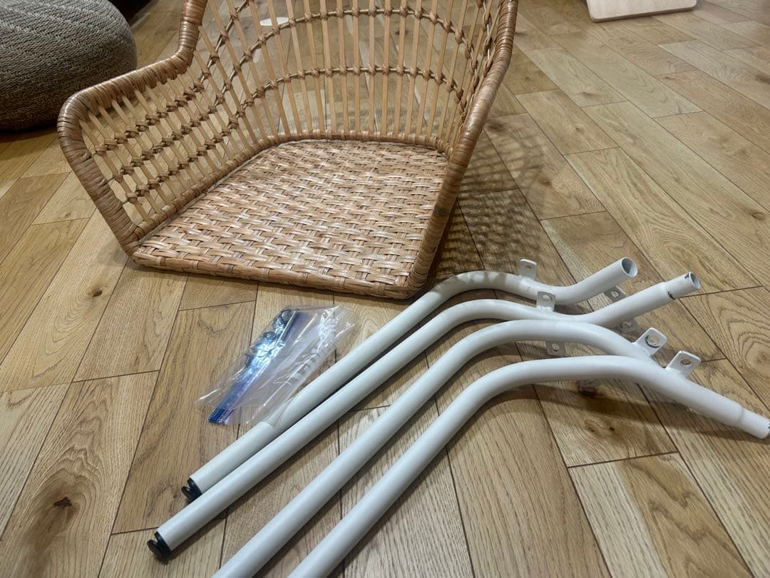 送料込み　ikea ニルソーヴェ　ラタン　チェア