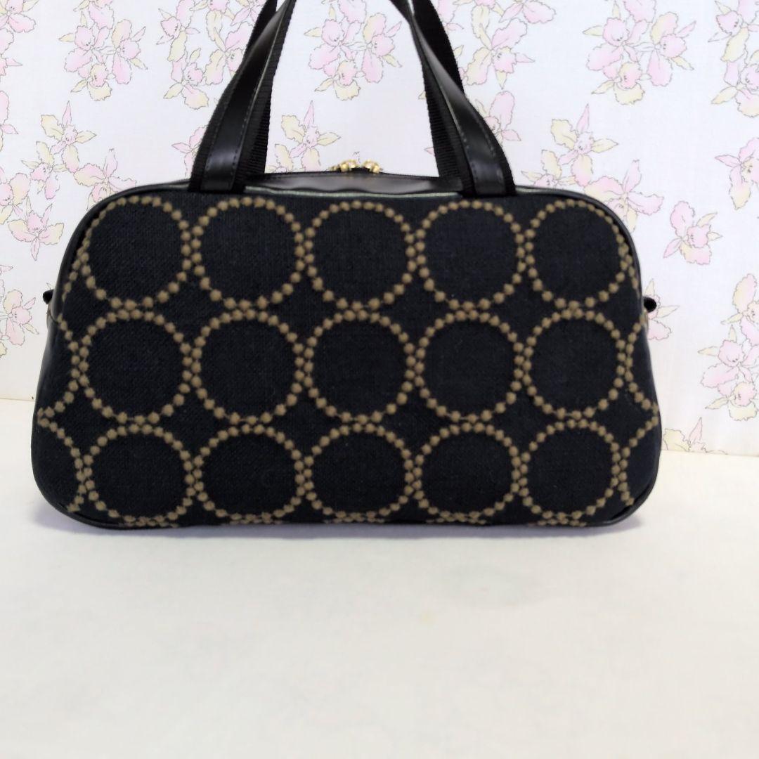 ミナペルホネン　ハンドメイド　バッグ　ボストン　タンバリン