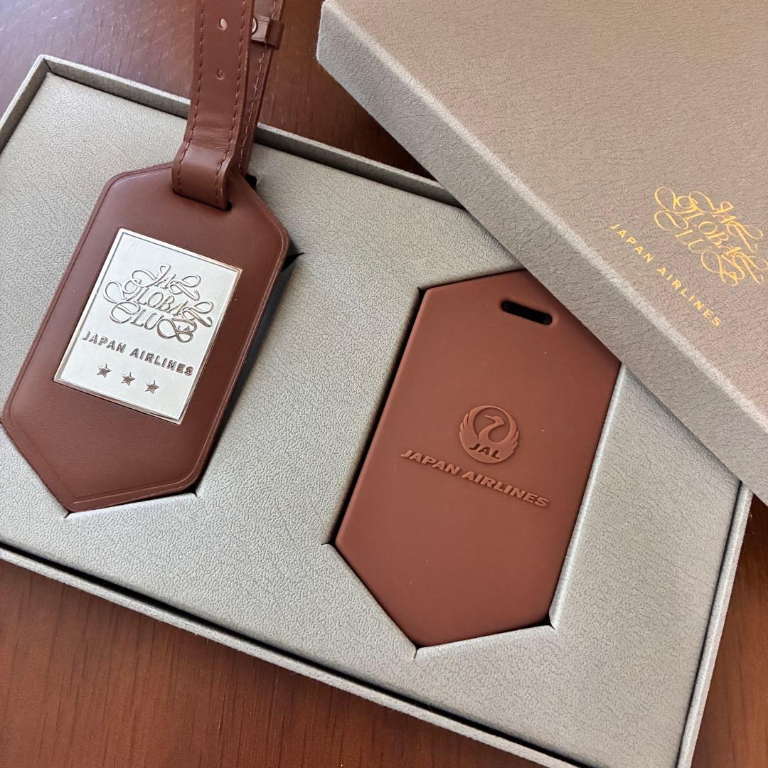 【新品・未使用品】JAL グローバルクラブ　亀タグ　ラゲージタグ　茶色