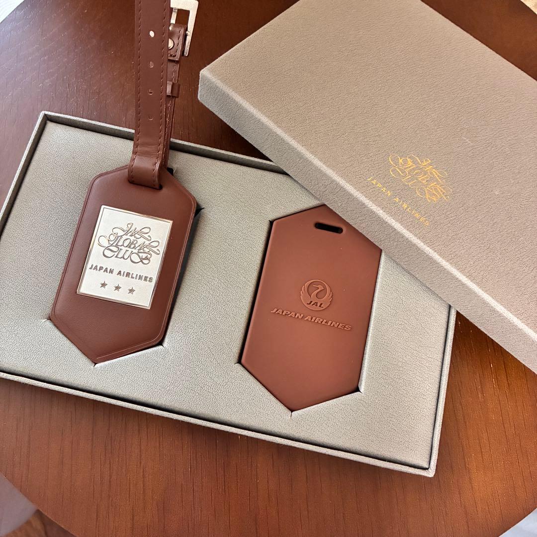 【新品・未使用品】JAL グローバルクラブ　亀タグ　ラゲージタグ　茶色