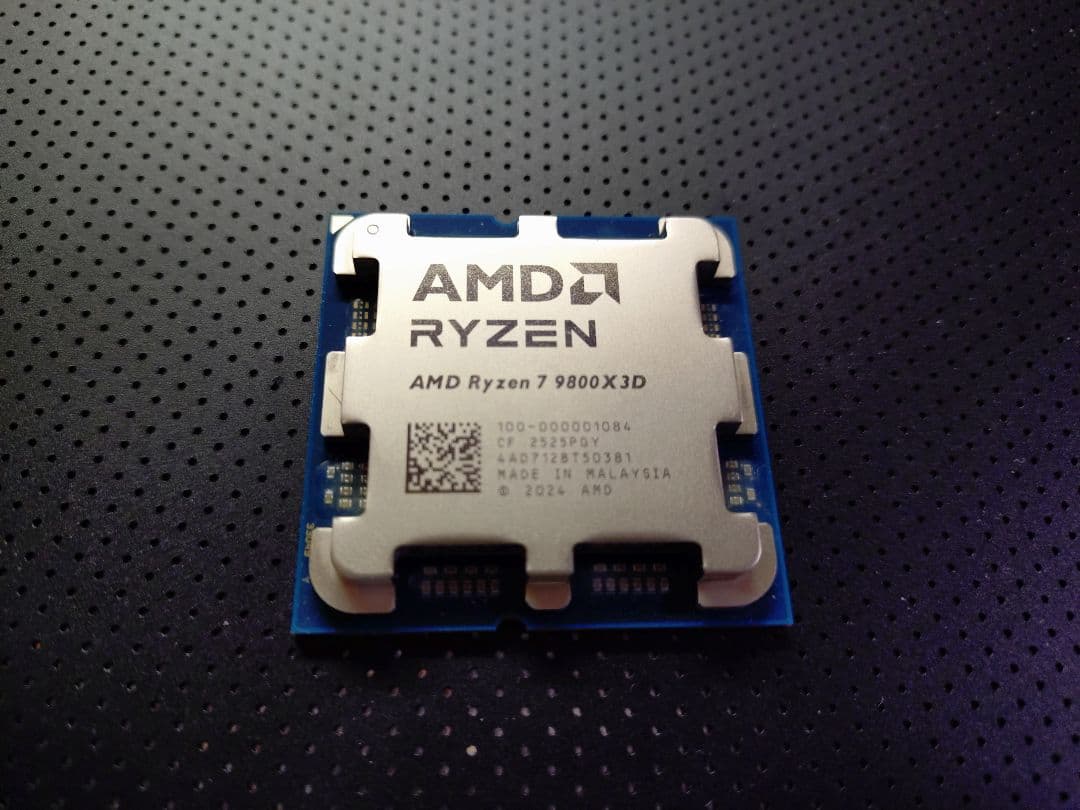 AMD Ryzen 7 9800X3D 8コア CPU バルク