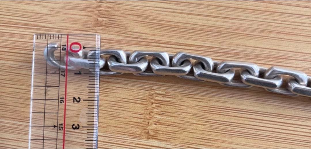 重厚感　silver925ブレスレット　長さ18センチ　シルバーフック