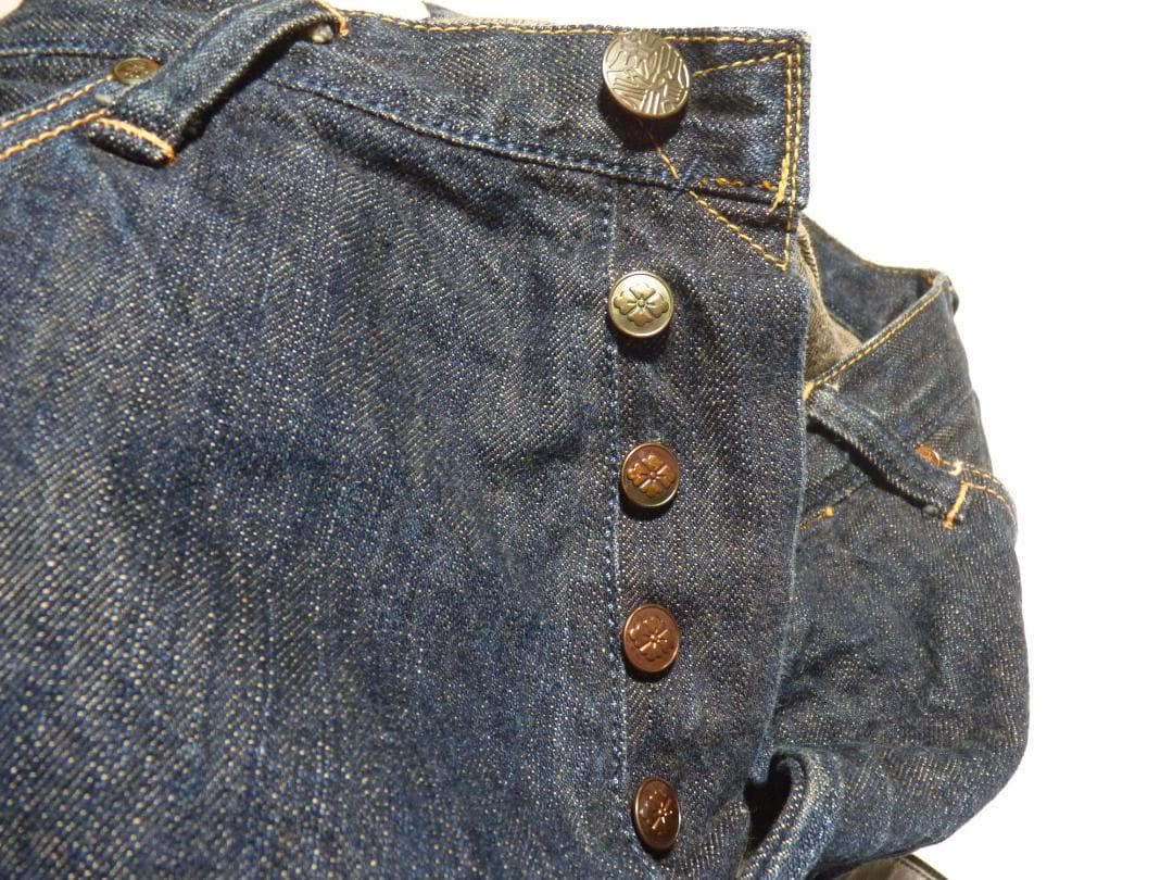 sa　エビス　EVISU　デニムパンツ　インディゴ　カモメ　刺繍　W31