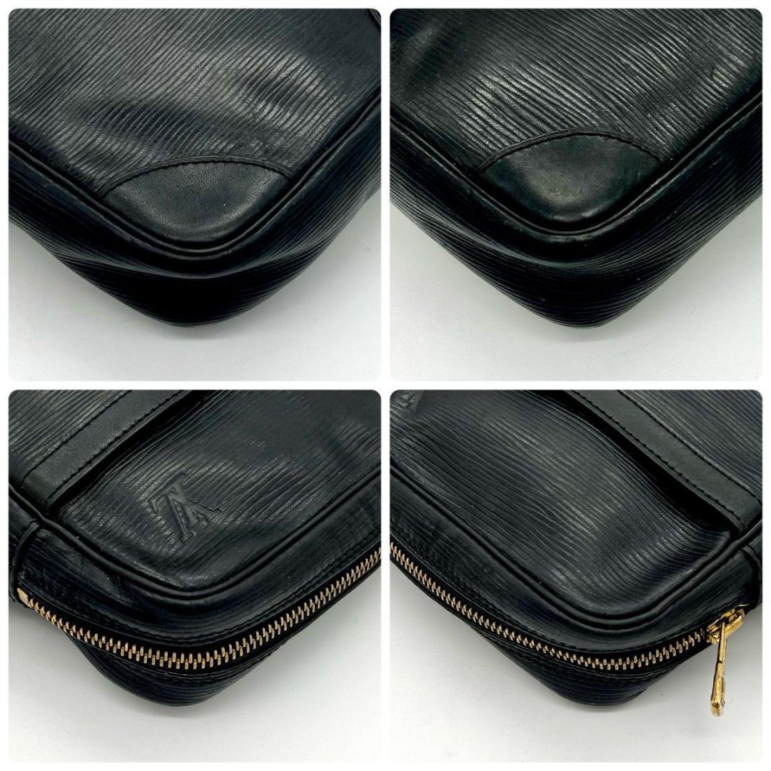 ルイヴィトン エピ ダヌーブ ショルダーバッグ ブラック 斜め掛け 男女兼用 黒