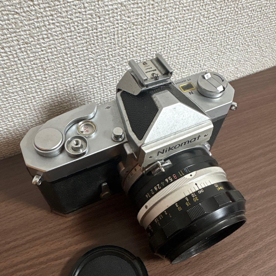 動作良好 nikomat ft ニコマートFT フィルムカメラ シルバー