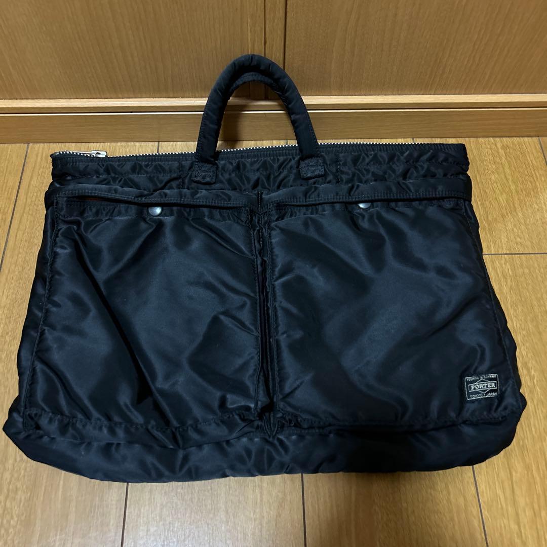超美品✨ポーター タンカー シュートヘルメット ビジネスバッグ A4可 ブラック