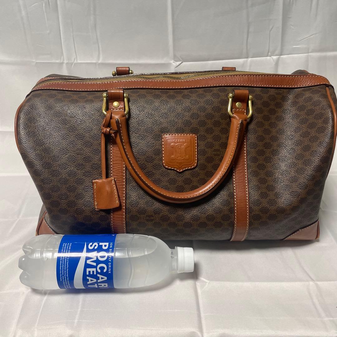 【たろう】 オールドセリーヌ　トリオンフ　ボストンバッグ　マカダム柄