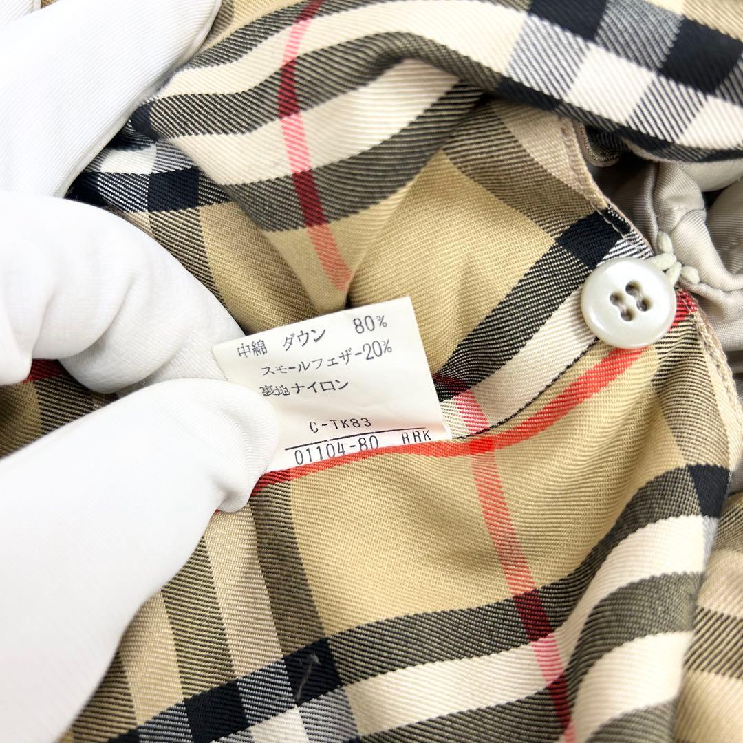 Burberry フード付ダウンライナーコート ノバチェック メンズＬ　ベージュ