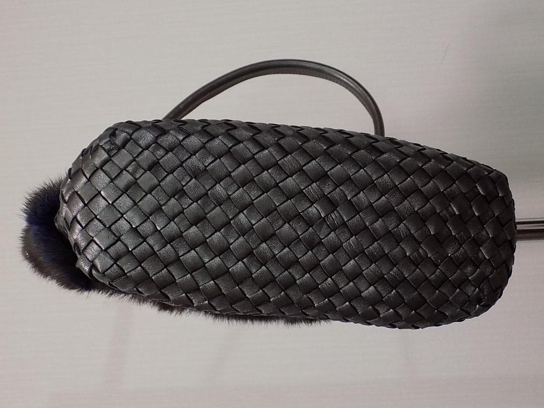 FALORNI ミンクファー付きハンドバッグ　イタリア製　数回使用