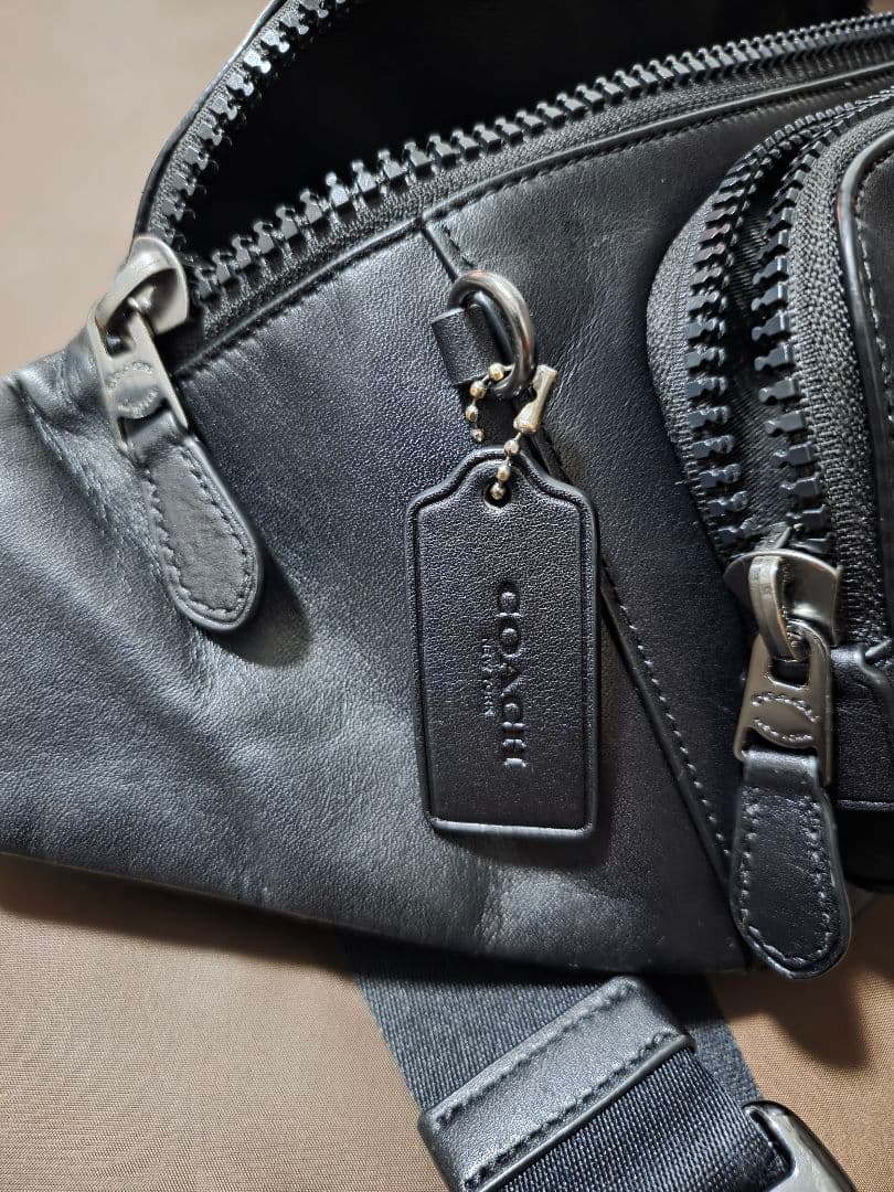☆ コーチ COACH ウエストバッグ ボディバッグ 黒