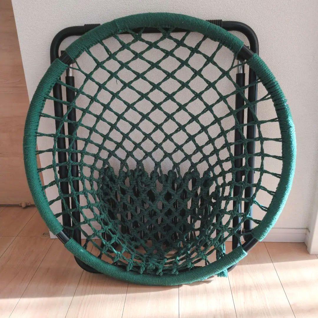 【良品】a.depecheアデペシュハンモック フォールディングチェア グリーン