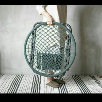 【良品】a.depecheアデペシュハンモック フォールディングチェア グリーン