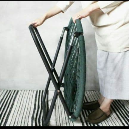 【良品】a.depecheアデペシュハンモック フォールディングチェア グリーン