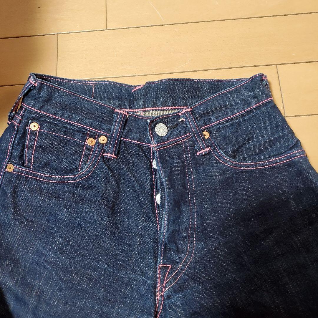 evisu ジーンズ2000レディース デニム ピンクステッチ 27×35