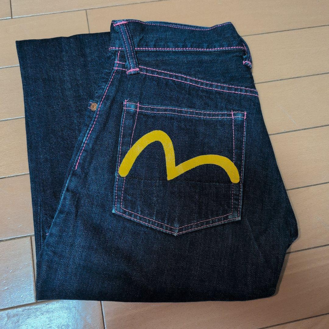 evisu ジーンズ2000レディース デニム ピンクステッチ 27×35