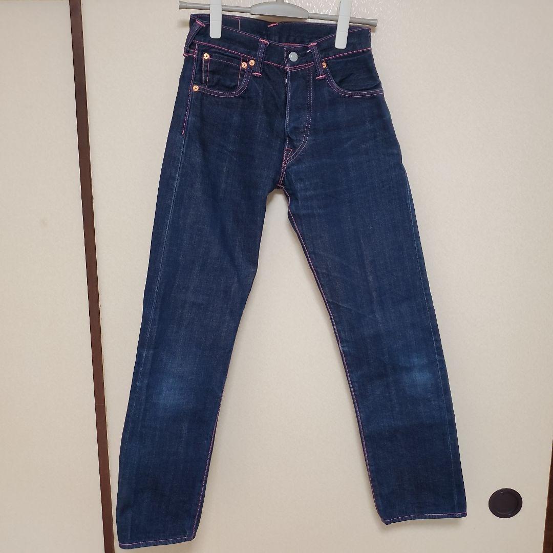 evisu ジーンズ2000レディース デニム ピンクステッチ 27×35