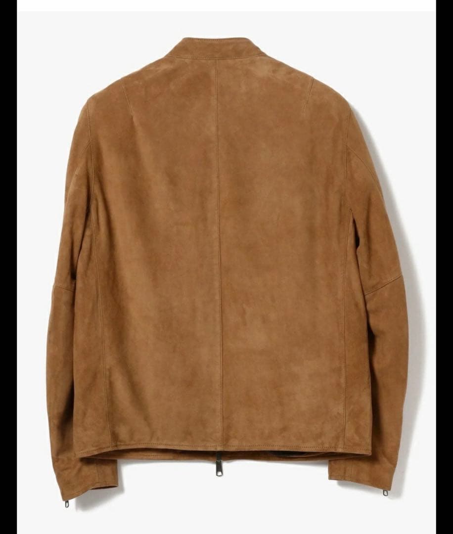 スエード レザージャケット キャメル　beamslights 本革　シープレザー
