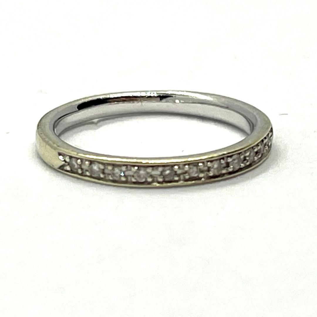 4°C K10 10金 ピンキーリング 2.5号 ダイヤモンド11pcs