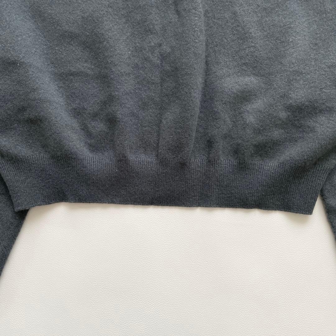 extreme cashmere xショート丈 ニット グレー