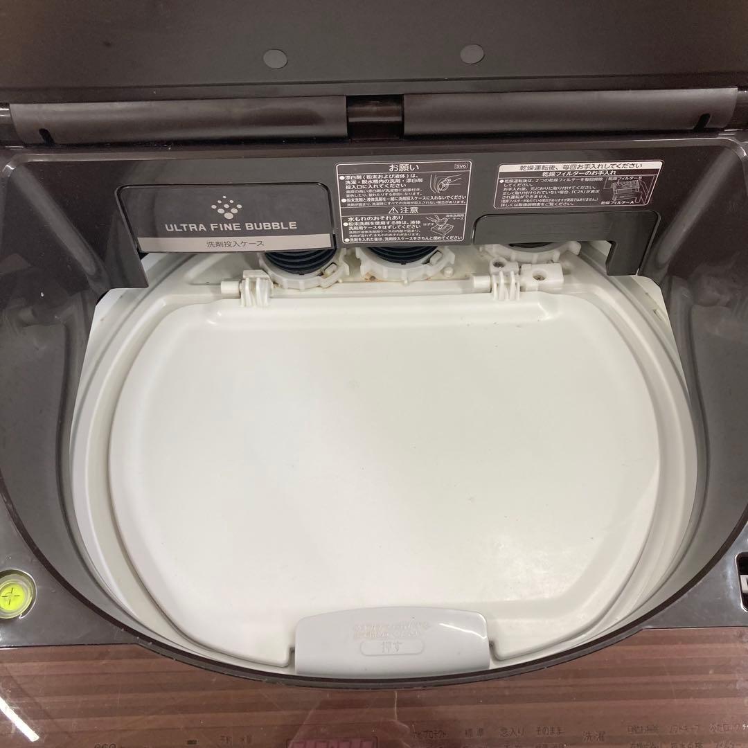 TOSHIBA AW-10SV7 洗濯機　縦型　縦型洗濯機　乾燥機能付き