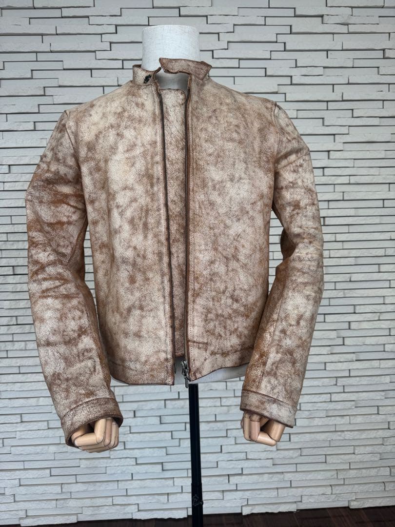 カルペディエム　シングル　ライダース　馬革　アンティーク加工