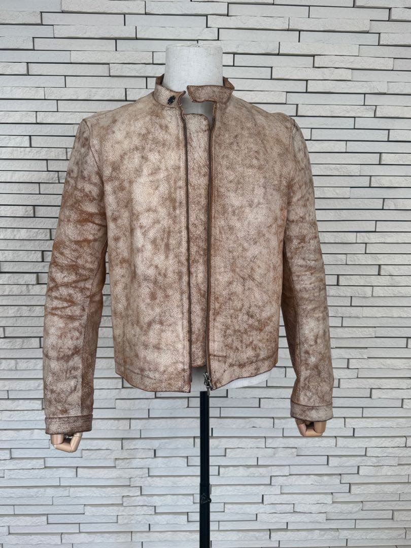 カルペディエム　シングル　ライダース　馬革　アンティーク加工