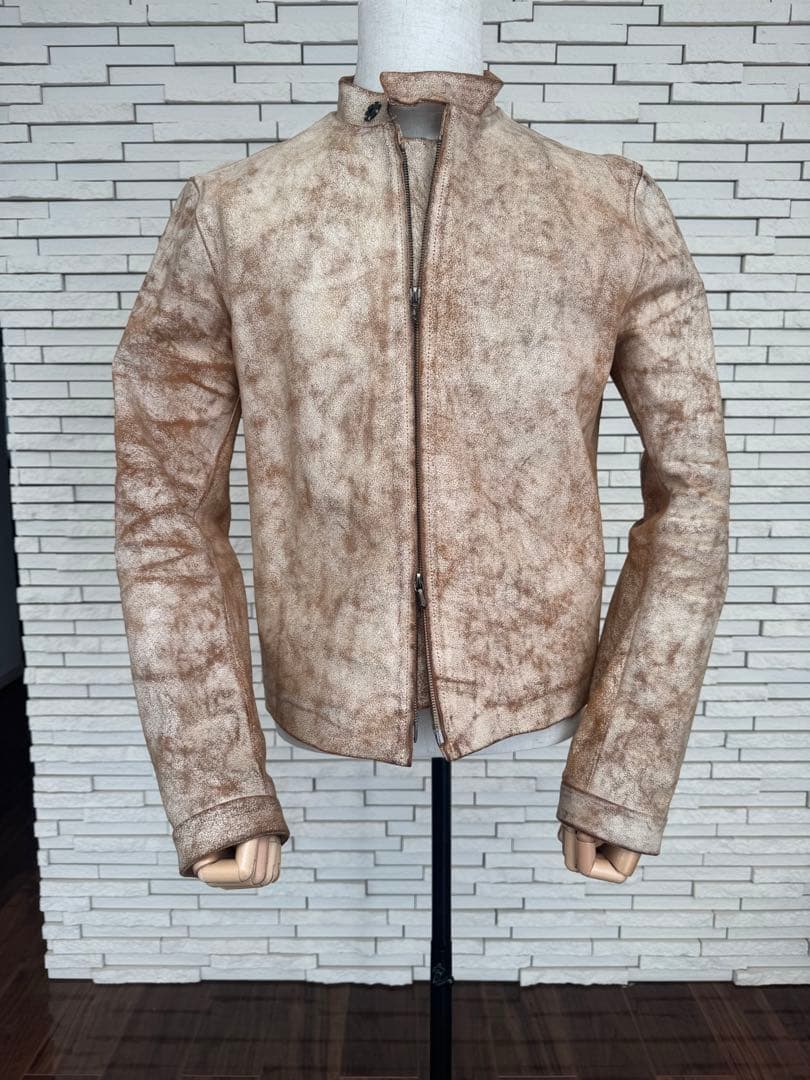 カルペディエム　シングル　ライダース　馬革　アンティーク加工