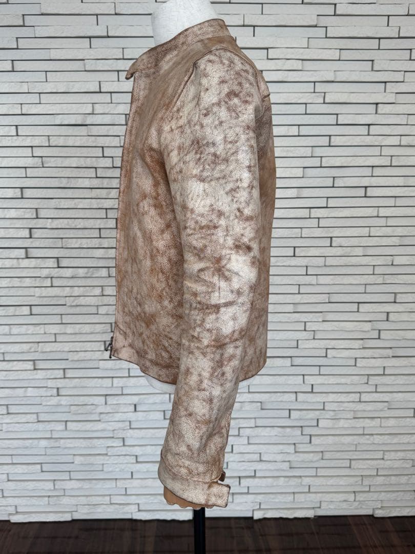 カルペディエム　シングル　ライダース　馬革　アンティーク加工