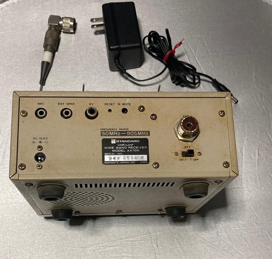 【ジャンク】STANDARD AX700 ワイドバンドレシーバー　受信可能