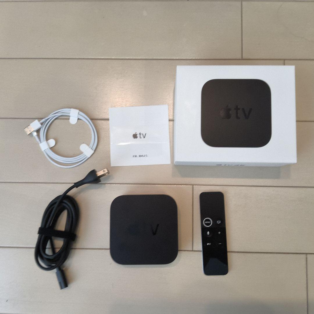 Apple TV 4K(32GB)ブラック 本体と付属品