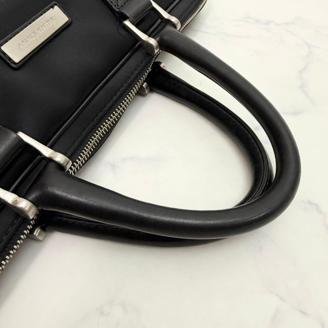 ☆極美品☆ BURBERRY ビジネスバッグ　ブラック　2way ノバチェック